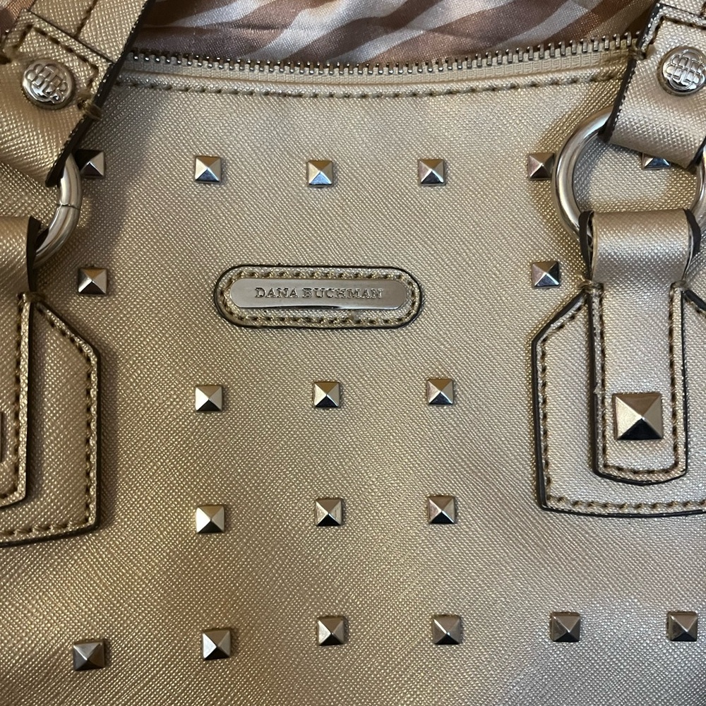 Dana Buchman Metallic Studded Shoulder Bag